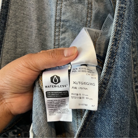 Levi’s Utility Lightweight Shortalls Overalls Denim - Picture 12 of 14